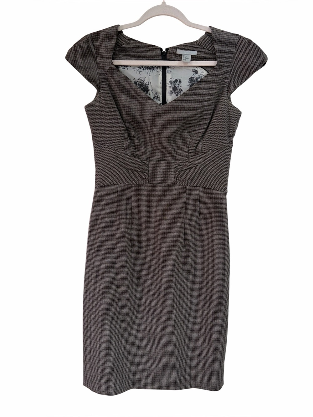 H&M Tweed Classic Cap-Sleeve Dress.
